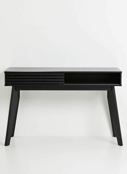 Slatted Desk-Black