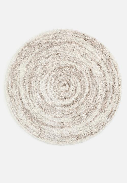 Shaggy Circle Rug Natural