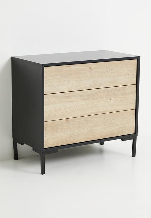 Studio 3 Drawer Chest of Drawers - Natural