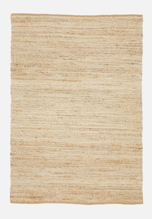 Jute & Chenille Blend Rug Natural - 160 x 230