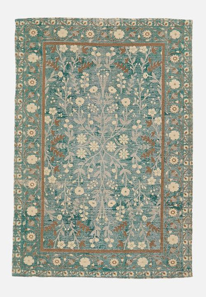 Floral Antique Printed Rug Fatigue - 200 x 300
