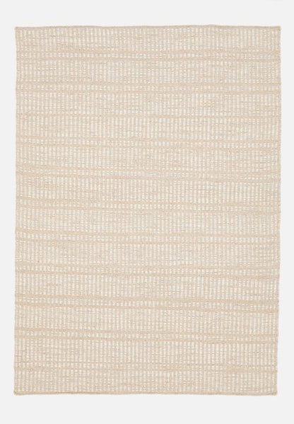 Handwoven Pet Wool Rug- Beige - 200 x 300