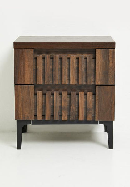 Giselle Bedside Table - Walnut