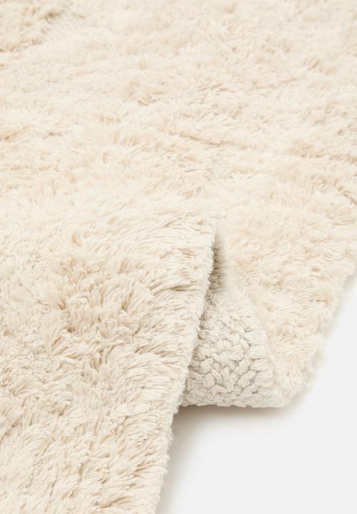Tufted Cotton Rug- Ivory - 200 x 300