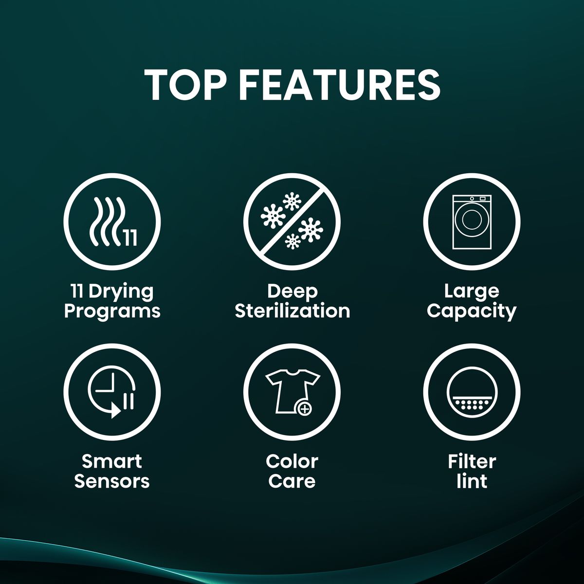 Hisense 8Kg Air Vented Tumble Dryer with LED Display -Titanium Grey