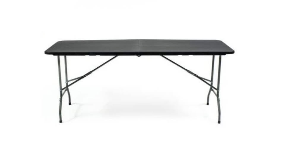 Camping Folding Table 1800mm Black