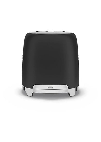 Smeg 50s Retro Style 2 Slice Toaster Matt 950W Power Range - Matt Black