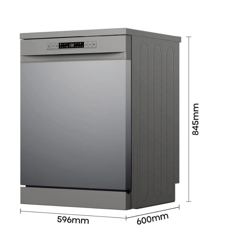 Hisense 13 Place Dishwasher With LED Display - Silver