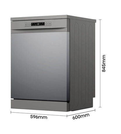 Hisense 13 Place Dishwasher With LED Display - Silver