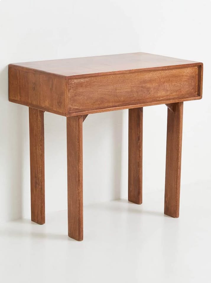 Nira Wooden Vanity Console - Walnut