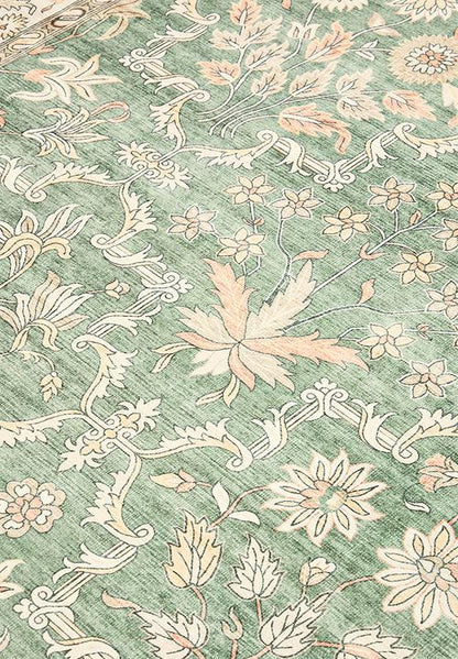 Labyrinth Floral Rug Sage - 160 x 230