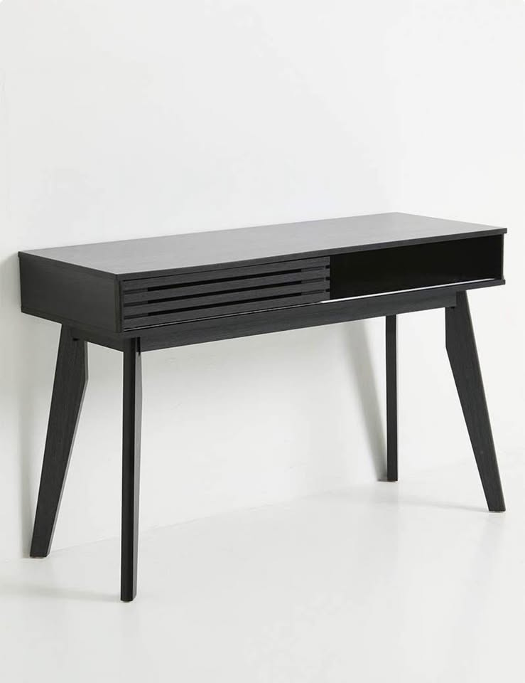 Slatted Desk-Black