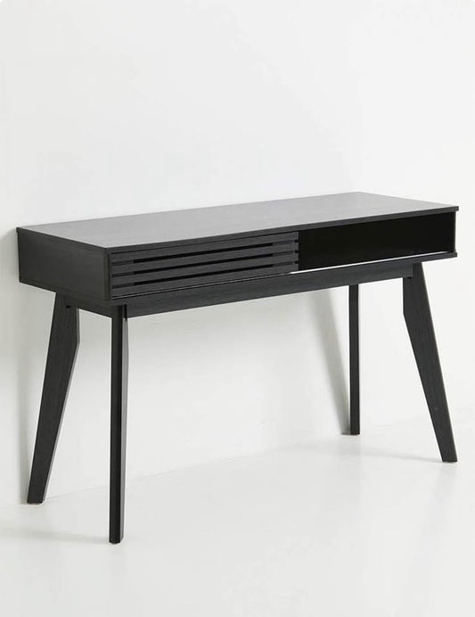 Slatted Desk-Black
