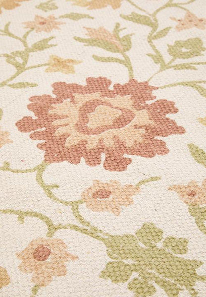 Autumn Floral Cotton Rug Multi - 200x 300