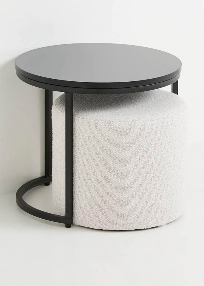 Kira Stacked Coffee Table - Black