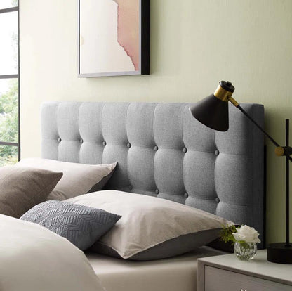 Ariella Tufted Headboard - Grey - Queen