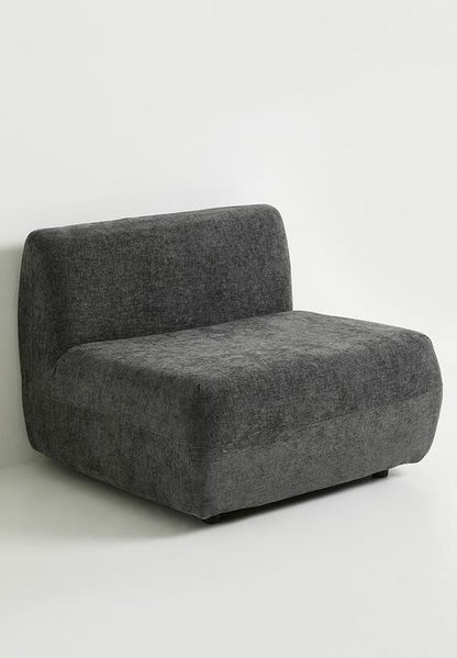 Rani modular armless single seater - Charcoal
