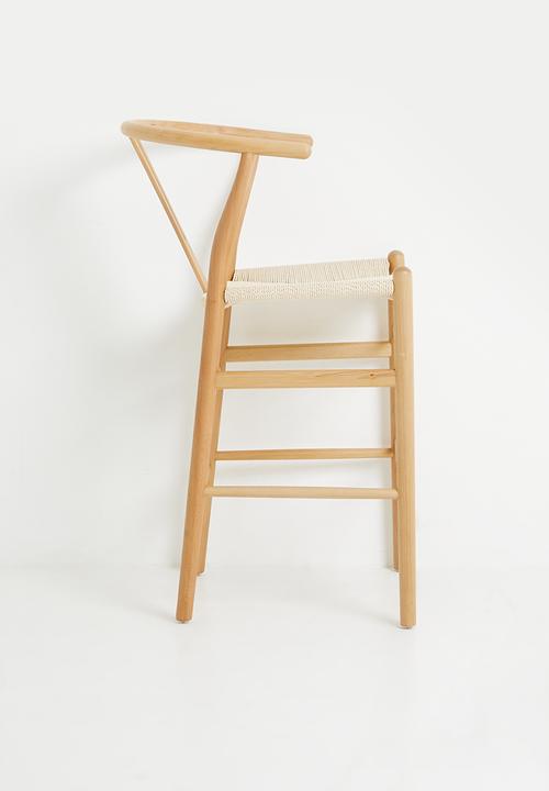 Harmony solid wood counter stool - natural