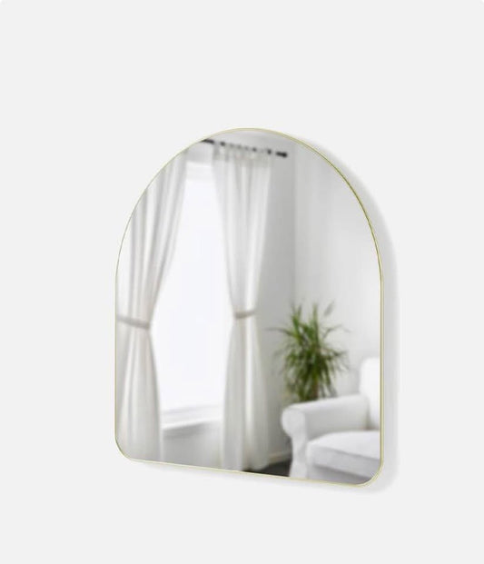Hubba Arched Mirror - Brass
