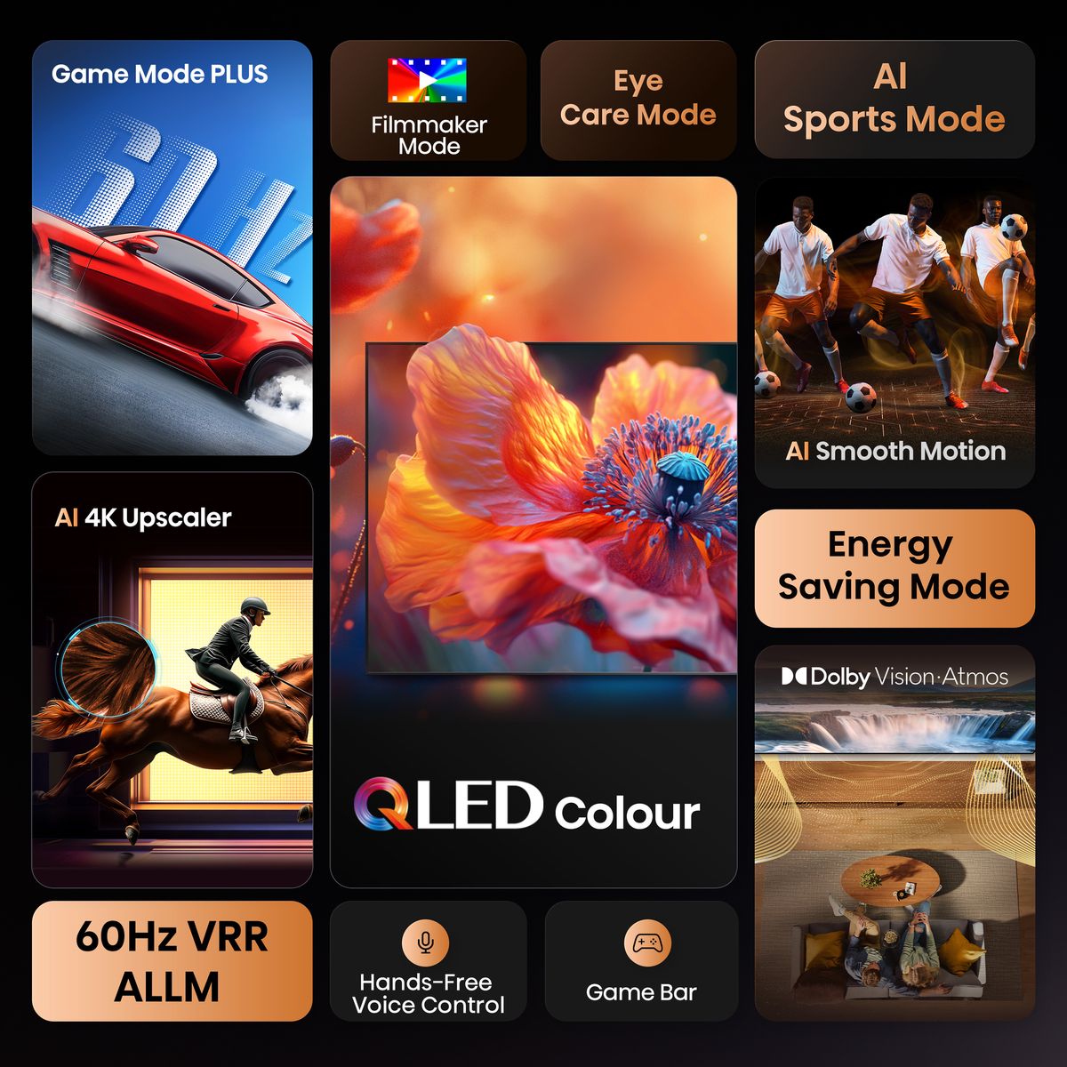 Hisense 55 E7Q 4K UHD QLED Smart TV with Dolby Vision