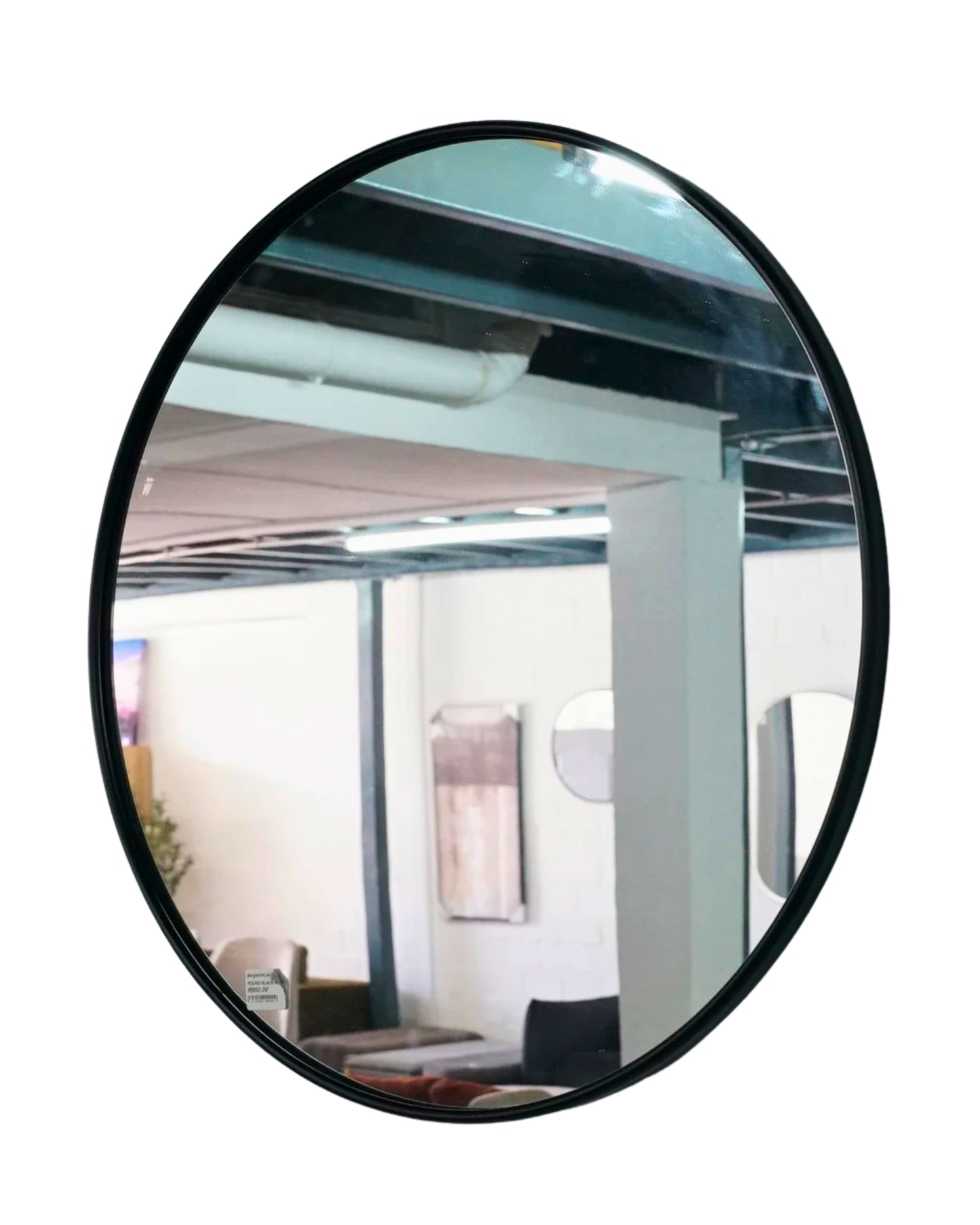 Round Black Mirror 90cm