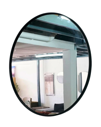 Round Black Mirror 90cm