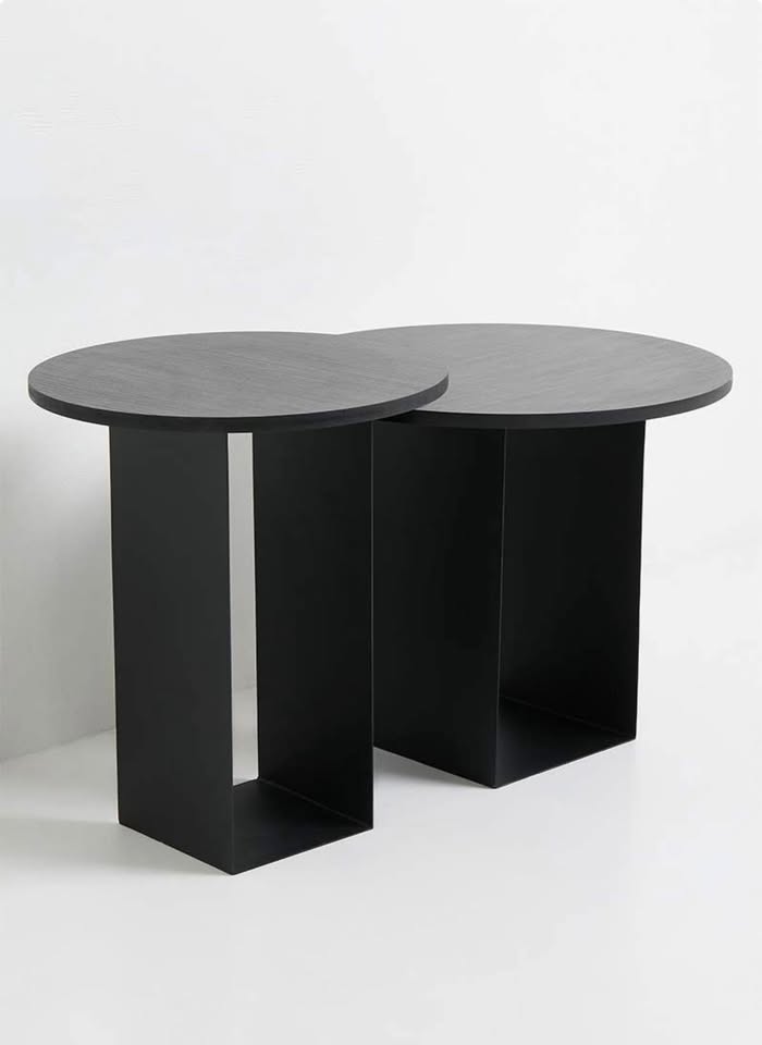 Quinn Nesting Table Set Of 2 - Black