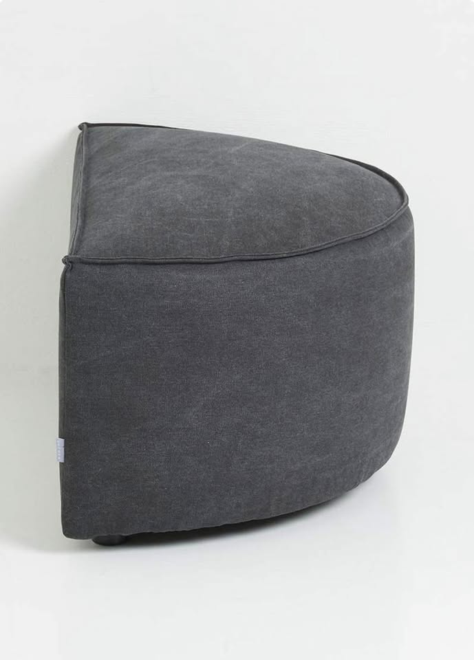 Zola Ottoman Semi Circle - Capri Graphite