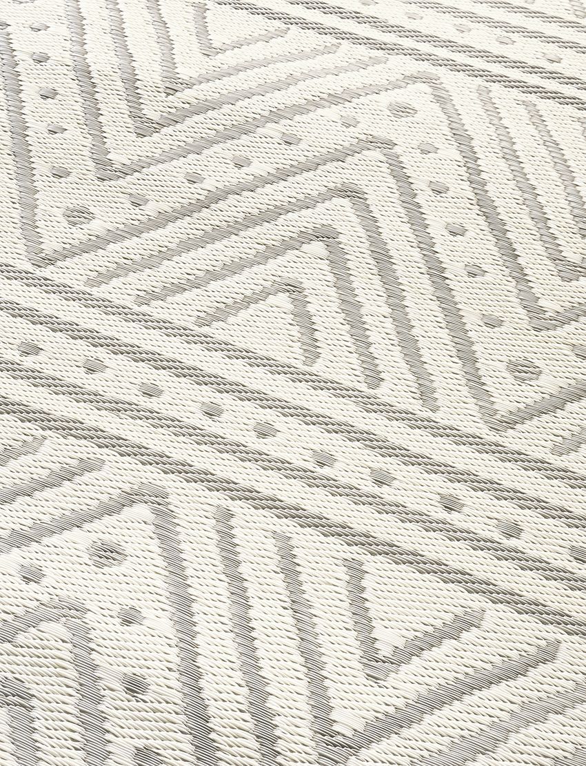 Fab Habitat Outdoor / Indoor Rug Patan Beige Chevron - 183cm X 276cm