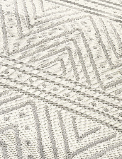 Fab Habitat Outdoor / Indoor Rug Patan Beige Chevron - 183cm X 276cm