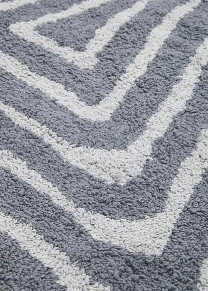 Square tufted rug - blue - 150 x 150