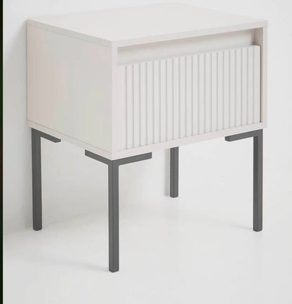 Harmony Bedside Table - Cotton