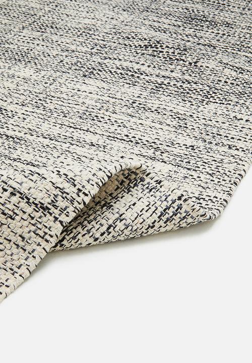 Textured Cotton Rug Grey - 200 x 300