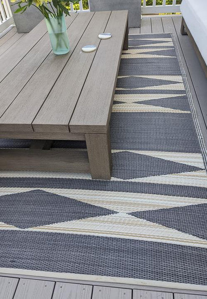Cairo Outdoor Rug Natural & Black