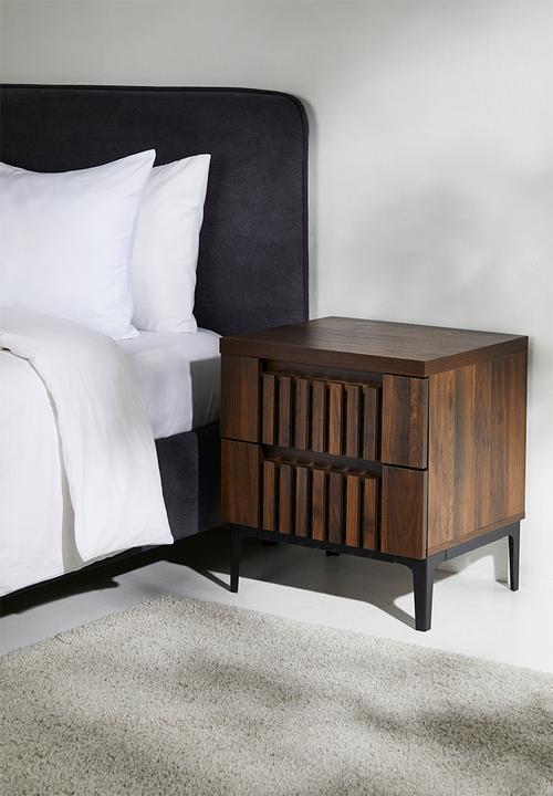 Giselle Bedside Table - Walnut