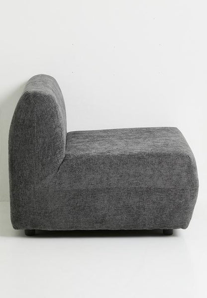 Rani modular armless single seater - Charcoal