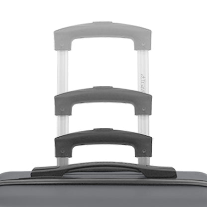 Travelwize Quartz Hard Shell Lightweight Spinner Luggage - Durable Suitcase - Silver - 66 cm