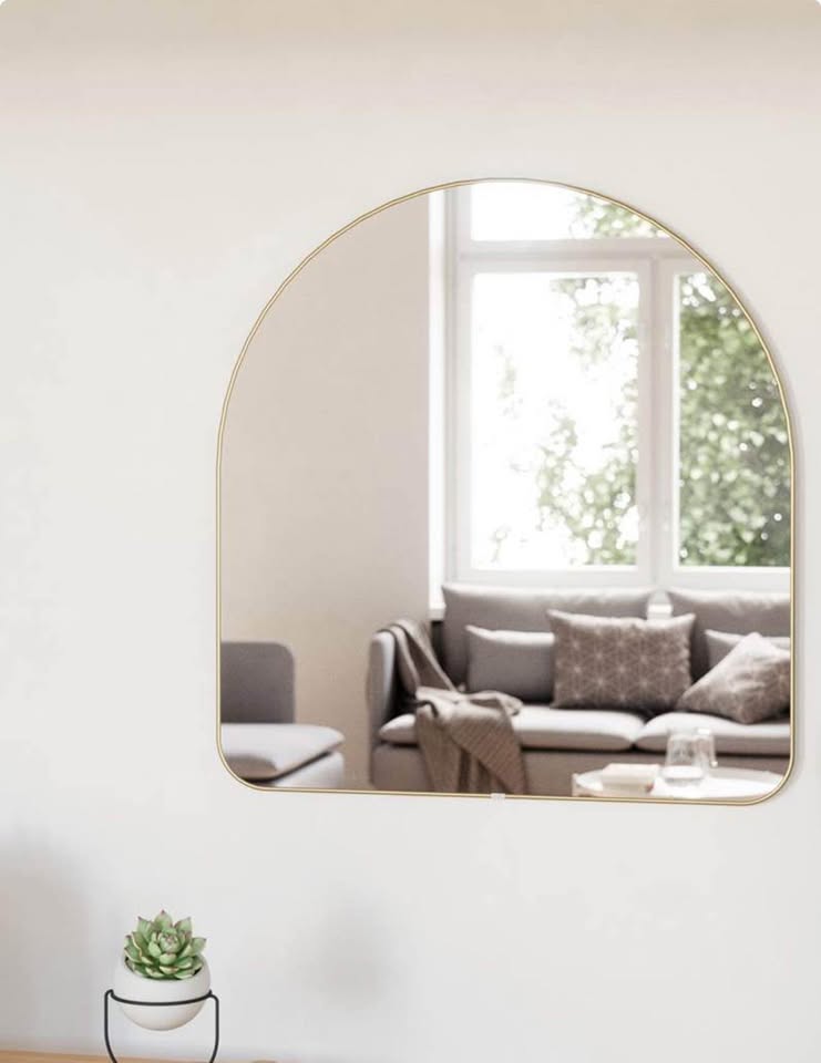 Hubba Arched Mirror - Brass