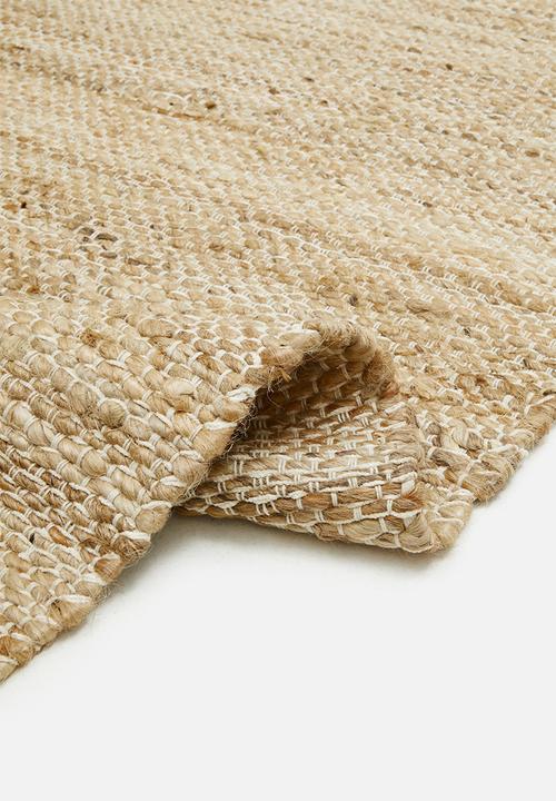 Jute and Chenille Blend Rug Natural 300 x 400
