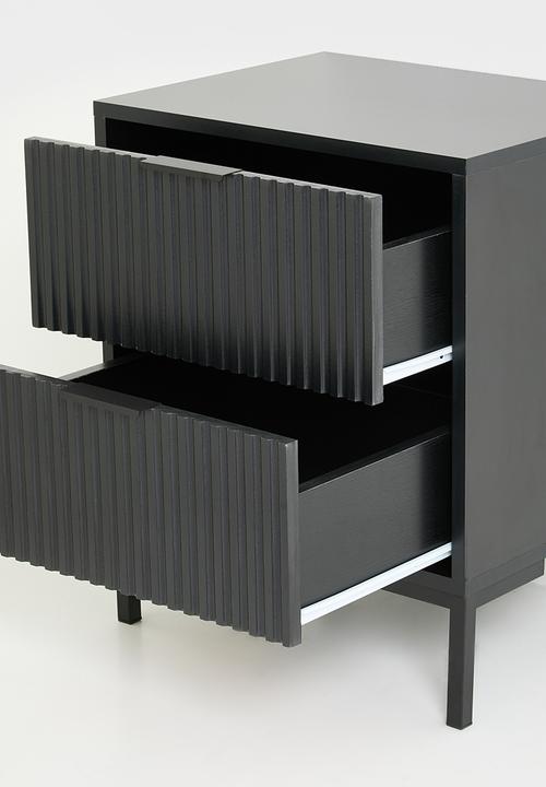 Destiny Bedside Table -Black