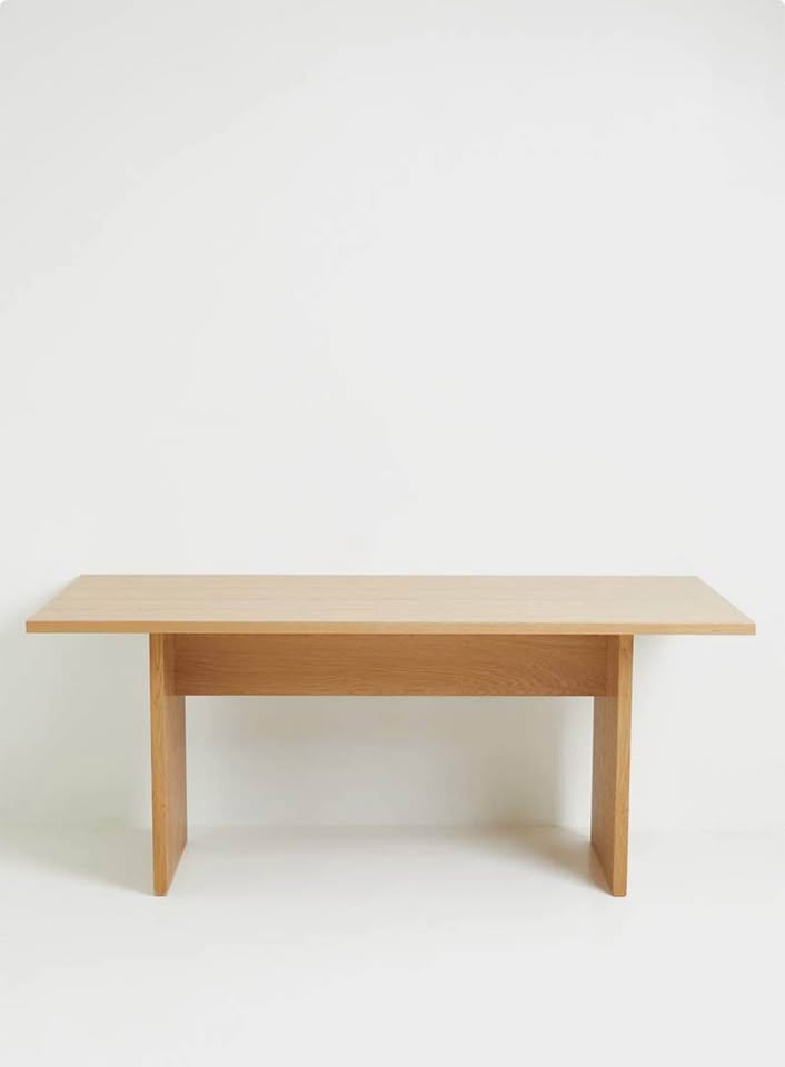 Groove Dining Table- Oak Veneer