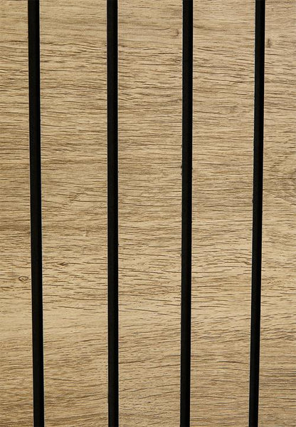 Soho Ribbed Headboard - Sand - Double