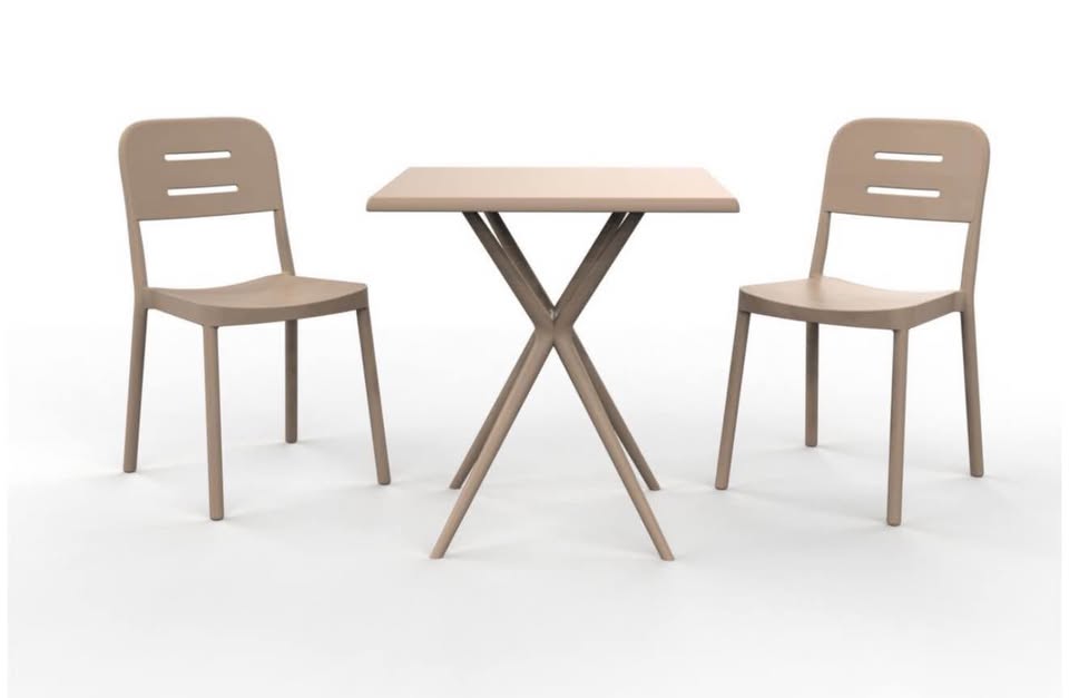 George Mason Classic Patio Bistro Set - Coffee