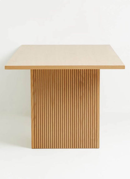 Groove Dining Table- Oak Veneer