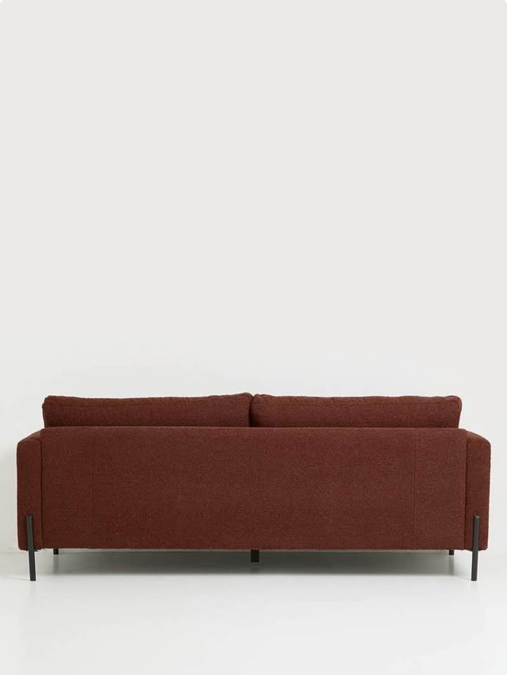 Hadley 3 Seater Sofa-Rust Couch