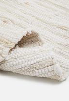 Recycled Chindi Rug- Plain Cream Multi - 200 x 300