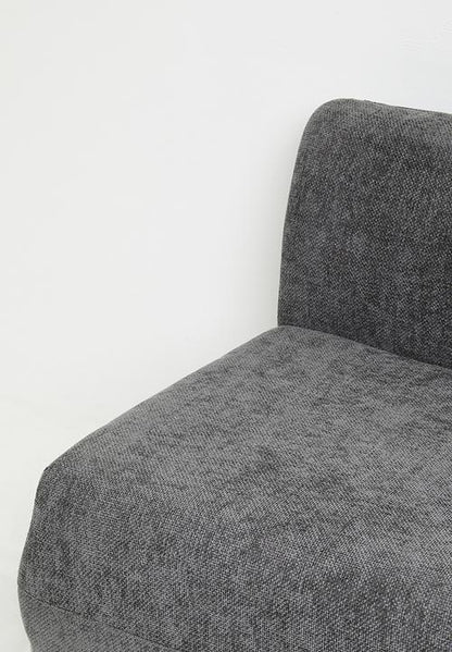 Rani modular armless single seater - Charcoal