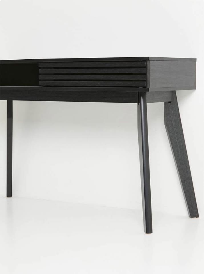 Slatted Desk-Black