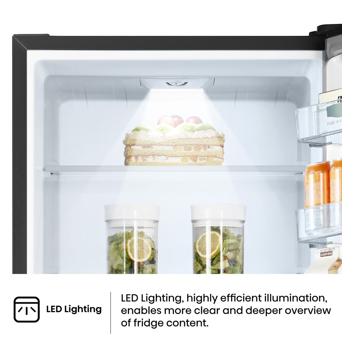 Hisense 347L Bottom Freezer Fridge with Water Dispenser - Black Glass