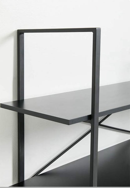 Industrial 4-Tier Book Shelf - Black